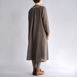 〔No.9326〕ウールガーゼワンピース【2026年9月下旬入荷予定】