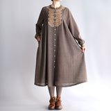 〔No.9326〕ウールガーゼワンピース【2026年9月下旬入荷予定】