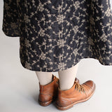 〔No.9316〕花ふたえ刺繍スカート【2026年9月下旬入荷予定】