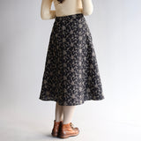 〔No.9316〕花ふたえ刺繍スカート【2026年9月下旬入荷予定】