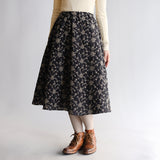 〔No.9316〕花ふたえ刺繍スカート【2026年9月下旬入荷予定】