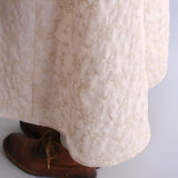 〔No.9316〕花ふたえ刺繍スカート【2026年9月下旬入荷予定】