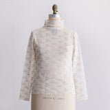 cotton tulle embroidery bottle long sleeves