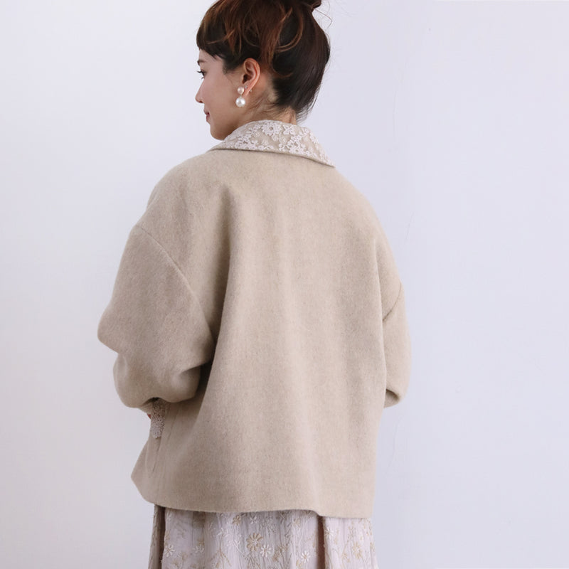 [Expected to ship in late October 2023] Wool Shaggy Short Coat [Currently accepting reservations]